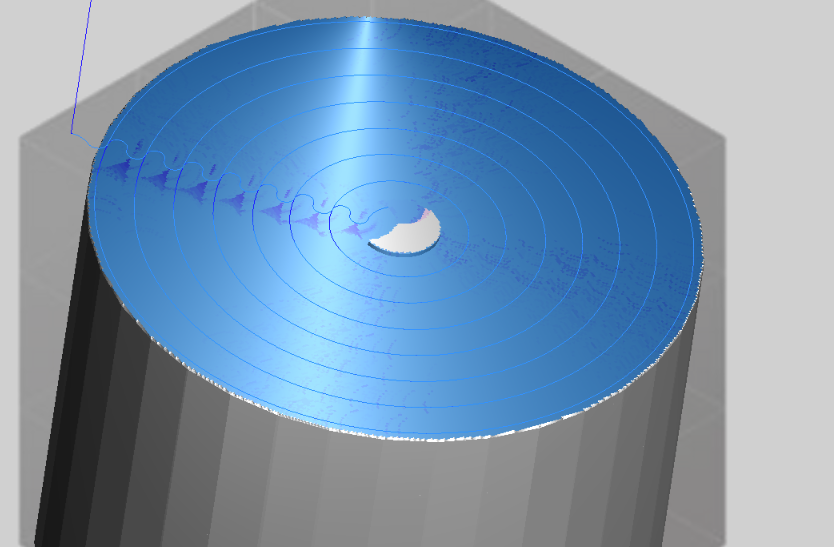 Fine mesh: physics keeps up with geometry removal, almost no pink trail